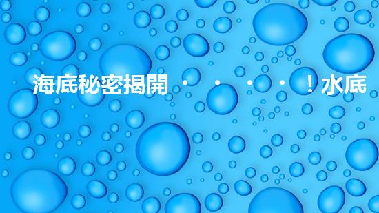 海底秘密揭開！水底清潔機(jī)器人：究竟是誰在守護(hù)著海洋的美麗？